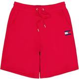 Tommy Hilfiger Rød Bukser & Shorts Tommy Hilfiger Essential Dual Gender Serif Logo Sweat Shorts RED