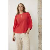 Rød Bluser IN FRONT Tove Blouse Bluser 16121 Coral XXLARGE