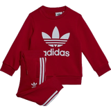 Rød Tracksuits Børnetøj adidas Infant Crew Sweatshirt Set - Better Scarlet