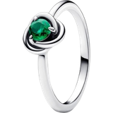 Pandora Grøn Ringe Pandora May Royal Eternity Circle Ring - Silver/Green
