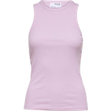 Dame - Lilla T-shirts & Toppe Selected Fanna Tank Top - Sweet Lilac