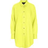 Gul - Hør Tøj Bitte Kai Rand Airy Linen Skjorte, Fluorescent Yellow