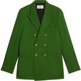 Dame - Grøn - Uld Blazere Ami Paris Double-breasted wool blazer green