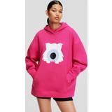 Karl Lagerfeld Dame Overdele Karl Lagerfeld X Disappoints Oversized Hoodie, Woman, Caberet Pink