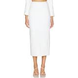 Genanvendt materiale - Hvid Nederdele ROTATE Birger Christensen Sequinned Bouclé High-Waisted Skirt DK 38/UK White
