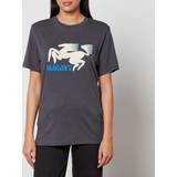 Isabel Marant T-shirts & Toppe Isabel Marant Zewel Horse Logo Cotton T-Shirt