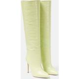 9 - Grøn Høje støvler Paris Texas Croc-embossed Leather Knee-high Boots