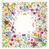 Gucci Dame Halstørklæde & Sjal Gucci Petit Fly Flora Floral-print Silk Scarf