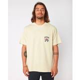 Rip Curl Gul Overdele Rip Curl Shaper EMB Mens Tee Vintage Yellow-Large