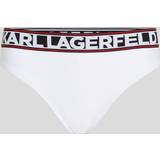 Karl Lagerfeld Hvid Badetøj Karl Lagerfeld Elongated Logo bikiniunderdel, vit, M, Vit