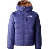 The North Face Blå - Vinterjakker The North Face Boy's Reversible Perrito Jacket - Cave Blue/Almond Butter
