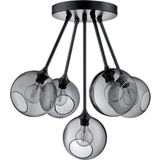 Design by us Grå Loftlamper Design by us Ballroom Molecule Black/Grey Loftlampe
