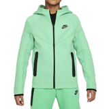 L Hoodies Nike Older Kid's Sportswear Tech Fleece Full Zip Hoodie - Spring Green/Black/Black