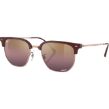 Ray-Ban Rød Solbriller Ray-Ban New Clubmaster Polarized RB4416 6654G9