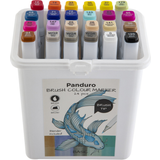 Panduro Kuglepenne Panduro Brush Tip Basic Colour Marker 24-pack