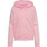 Nike Women's Sportswear Club Fleece Full Zip Hoodie - Medium Soft Pink/White