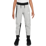 Joggingbukser - Lynlås Nike Boy's Sportswear Tech Fleece Trousers - Dark Gray Heather/Black/Black/White