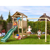 Gynger - Sandkasser Legeplads Nordic Play Playtower Jungle Gym House with 2 Swing Module 220
