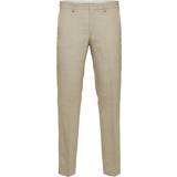 Selected Uld Bukser & Shorts Selected Slim Fit Pants - Sand