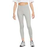 Grå Leggings Nike Women's Sportswear Classic High-Waisted 7/8 Leggings - Dark Grey Heather/Sail