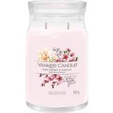 Yankee Candle Pink Lysestager, Lys & Dufte Yankee Candle Pink Cherry & Vanilla Duftlys 567g