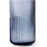 Glas Vaser Lyngby Glass Midnight Blue Vase 38cm