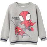 Spiderman Sweatshirts Børnetøj Name It Detlef Spidey Sweatshirt - Grey Melange (13225919)