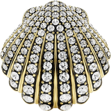 Dame Brocher Swarovski Idyllia Shell Brooch - Gold/Black/Transparent