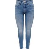 Only Dame - W34 Jeans Only Blush Mid Ankle Skinny Fit Jeans - Blue/Light Medium Blue Denim