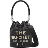 Dame - Snørre Håndtasker Marc Jacobs The Woven Bucket Bag - Black
