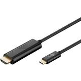 HDMI-kabler - Rund - USB C-HDMI Goobay 4K 60Hz USB C - HDMI M-M 1.8m