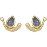 Rabinovich Unity Earrings - Gold/Transparent/Blue