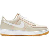 Beige - Lærred Sneakers Nike Air Force 1 '07 Premium M - Light Cream/Crimson Tint/Gum Light Brown/White