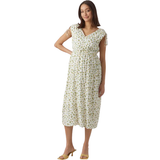 Blomstrede Graviditets- & Ammetøj Mamalicious Maternity Dress White/Snow White
