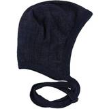 Blå - Silke Børnetøj Joha Baby Hat Wool/Silk- Marine (95518-185-413)