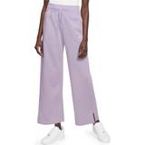 48 - Dame - Fleece Bukser & Shorts Nike Women's Sportswear Phoenix Fleece High-Waisted Wide-Leg Tracksuit Bottoms - Violet Mist/Sail