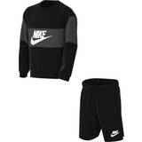 Drenge - XS Øvrige sæt Nike Junior French Terry Set - Black/Dark Smoke Grey/White (DO6789-010)
