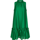 Grøn - Høj krave - L Kjoler Co'Couture MoniqueCC Halterneck CropDress - Green