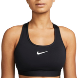 Nike Elastan/Lycra/Spandex BH'er Nike Women's Swoosh Medium Support Padded Sports Bra - Black/White