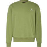 Nike Men's Jordan Brooklyn Fleece Crewneck Sweatshirt - Sky J Light Olive/White