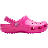 41 ½ - Dame Træsko Crocs Classic Neon Highlighter Clog - Pink Crush