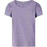 Aftagelig hætte - Modal Børnetøj Name It Regular Fit T-shirt- Heirloom Lilac