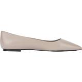 Tommy Hilfiger 38 Ballerinasko Tommy Hilfiger Essential Leather Pointed Toe - Smooth Taupe