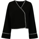 32 - Oversized Overtøj Gina Tricot Blanket Stitch Jacket - Black