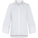 36 - Dame - M Skjorter Neo Noir Dita C Poplin Shirt - White