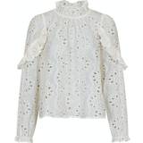 XS Bluser Neo Noir Embroidery Bluse Ivory