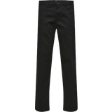 Selected Rund hals Tøj Selected New Miles 196 Straight Flex Chinos - Black