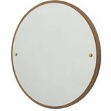 Frama Circle L Oak/Brass Vægspejl 75cm