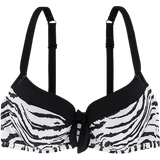Elastan/Lycra/Spandex - Zebra Bikinier Dorina Burdine Extra Light Padded Bikini Top - Black