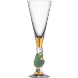 Orrefors Håndmalede Champagneglas Orrefors Nobel The Sparkling Devil Green Champagneglas 19cl